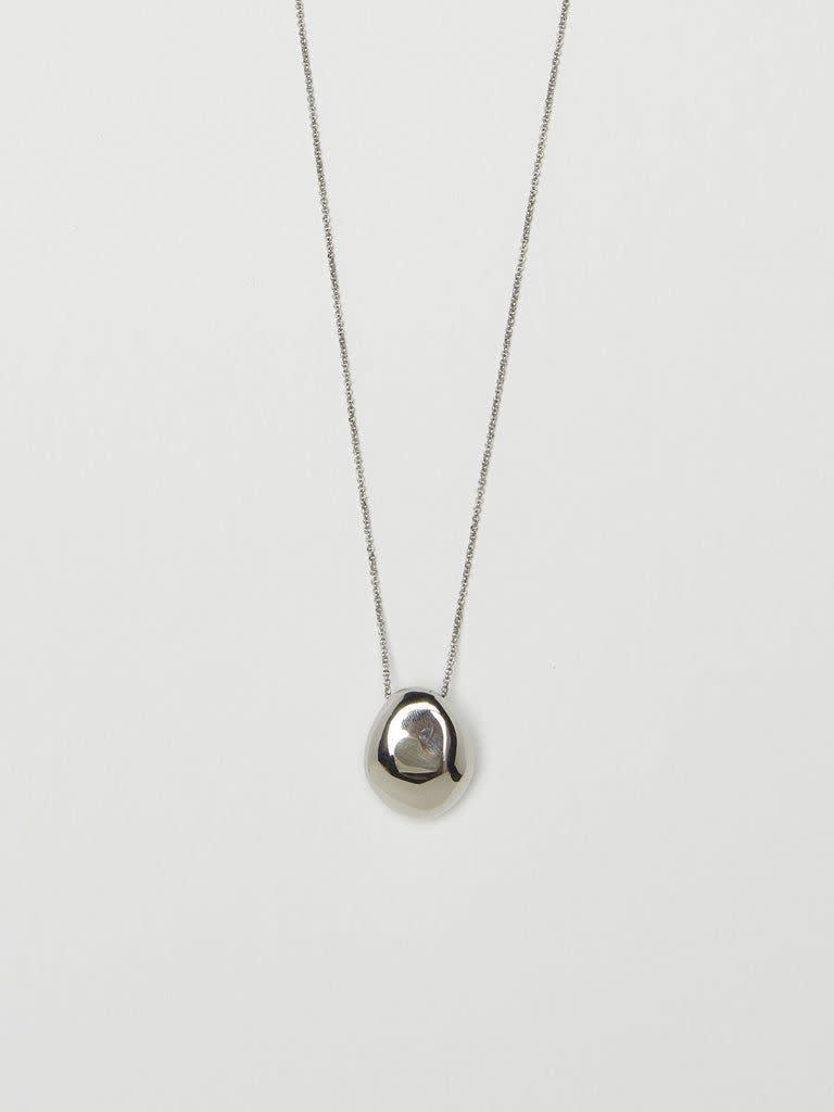 6) Silver Orb Necklace