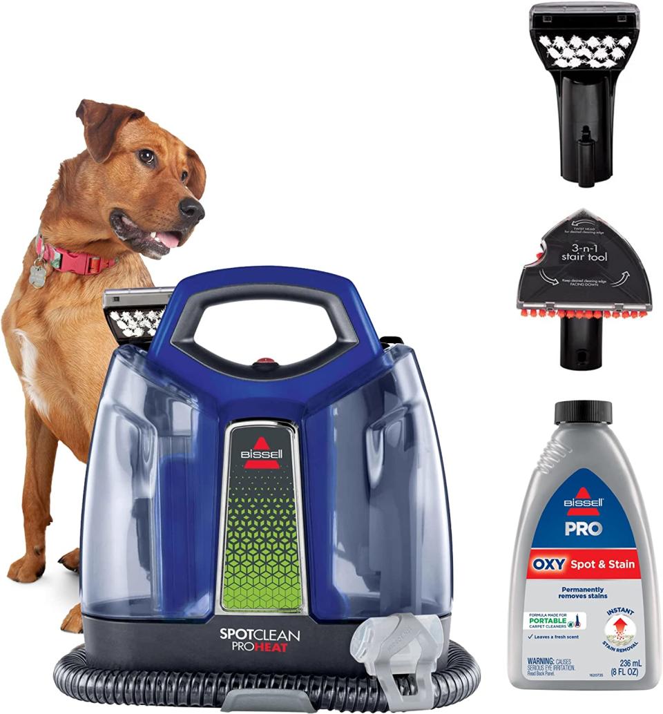 Bissell Spotclean Proheat Portable Carpet Cleaner. Image via Amazon.