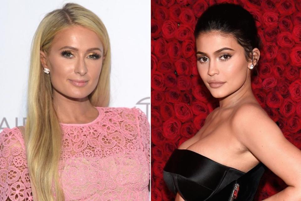 Paris Hilton (left) and Kylie Jenner