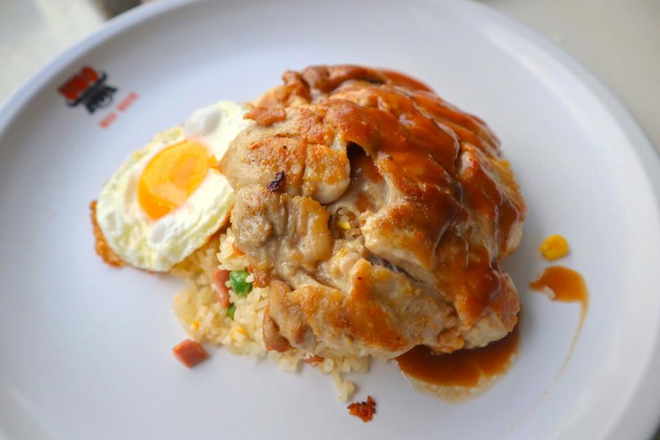 best rated western stall - fried rice chicken chop