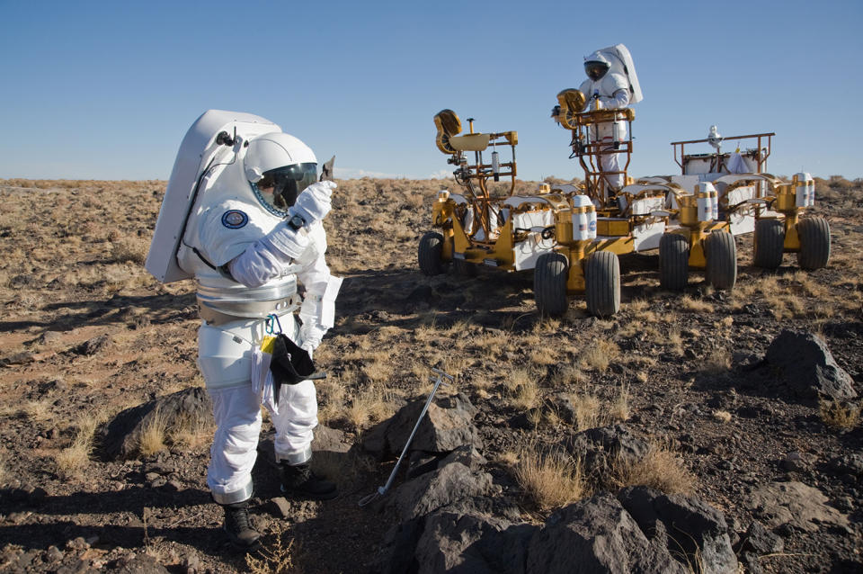 The motorized segment of the SEV can also detach from the pressurized capsule, allowing astronauts to casually explore areas in the vehicle while suited up.
