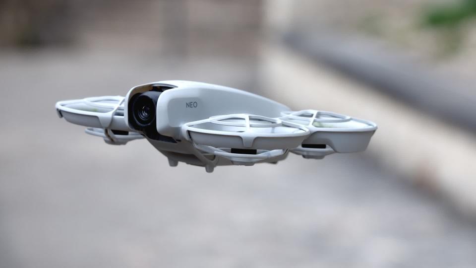 The DJI's camera has a 1/2-inch 12-megapixel sensor that's a match for many smartphones