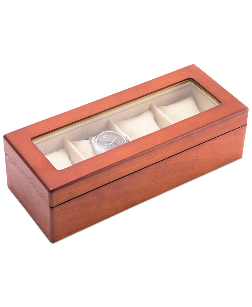 Cherry Wood Four-Watch Box