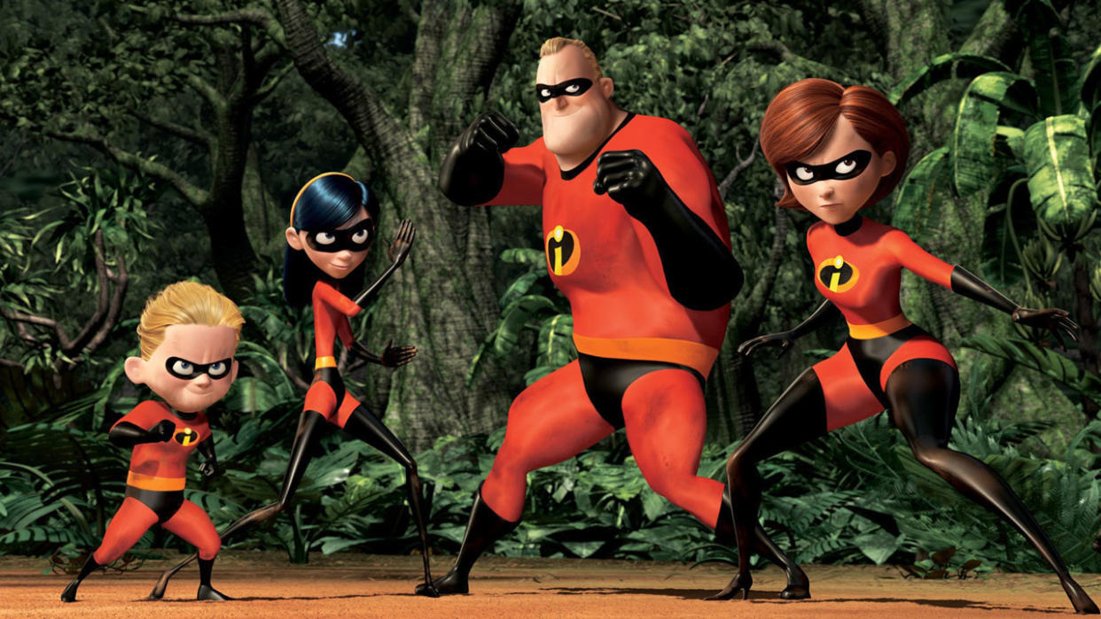  The superhero group known as the Incredibles in the 2004 Pixar movie 