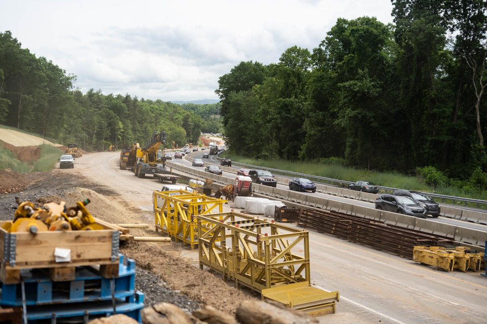 The interstate near the Blue Ridge Parkway will be widened from four to eight lanes, necessitating a new Blue Ridge Parkway bridge.