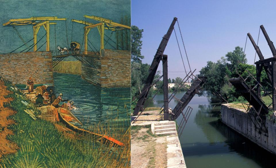 The Langlois Bridge at Arles by Vincent van Gogh (Arles, France)