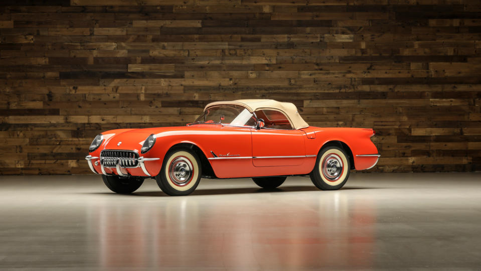 A 1955 Chevrolet Corvette Roadster.