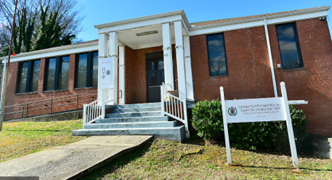 The Omega Psi Phi fraternity renovated the last structure of the former Dean Street School and made it into a fraternity house. (Alex Hicks Jr/ Spartanburg Herald-Journal)