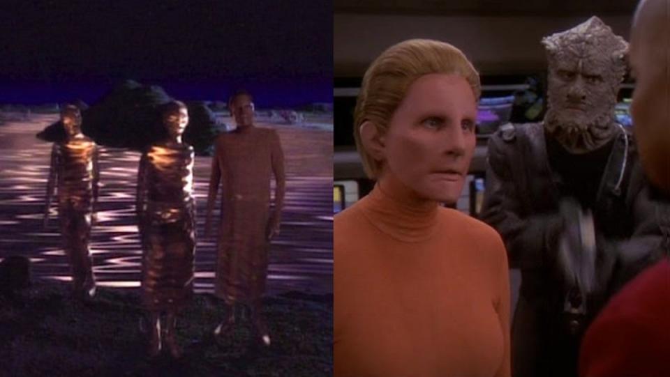 The shapeshifting Changelings, the Founders of the Dominion, on Star Trek: Deep Space Nine.