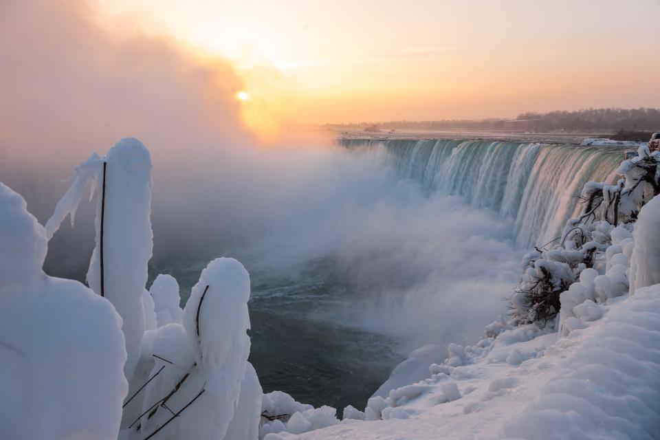 Niagara Falls, U.S. and Canadian Border