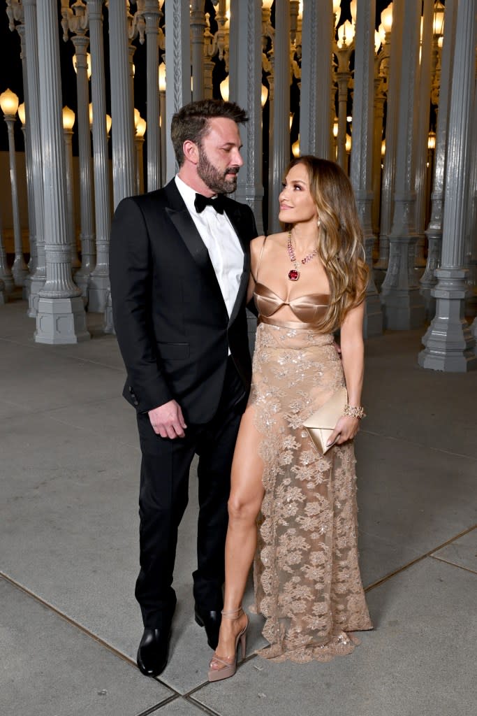 Affleck and Lopez at the 2023 Los Angeles County Museum of Art Art+Film Gala. Getty Images for LACMA