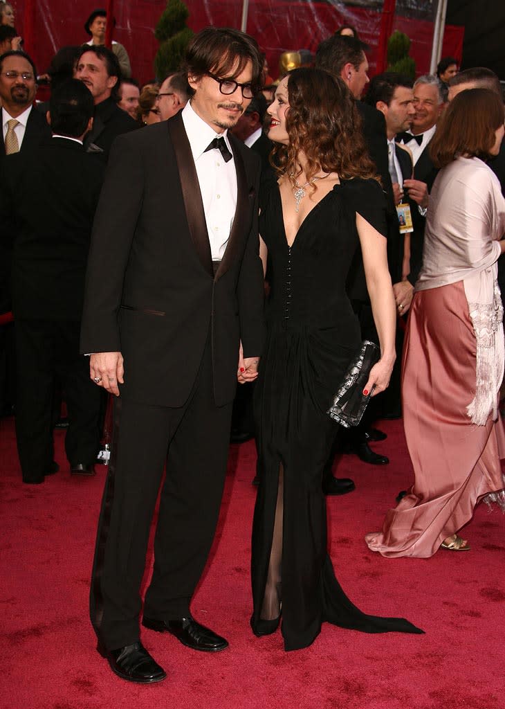 Oscars 2008 Johnny Depp Vanessa Paradis