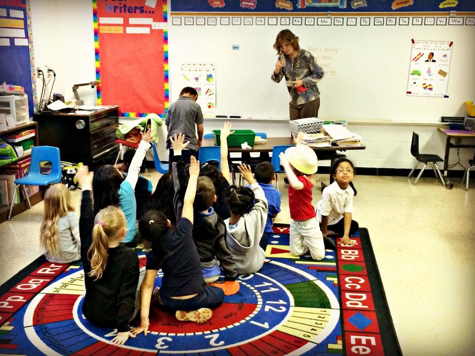 A class at Hawthorne Elementary (Alana Semuels)