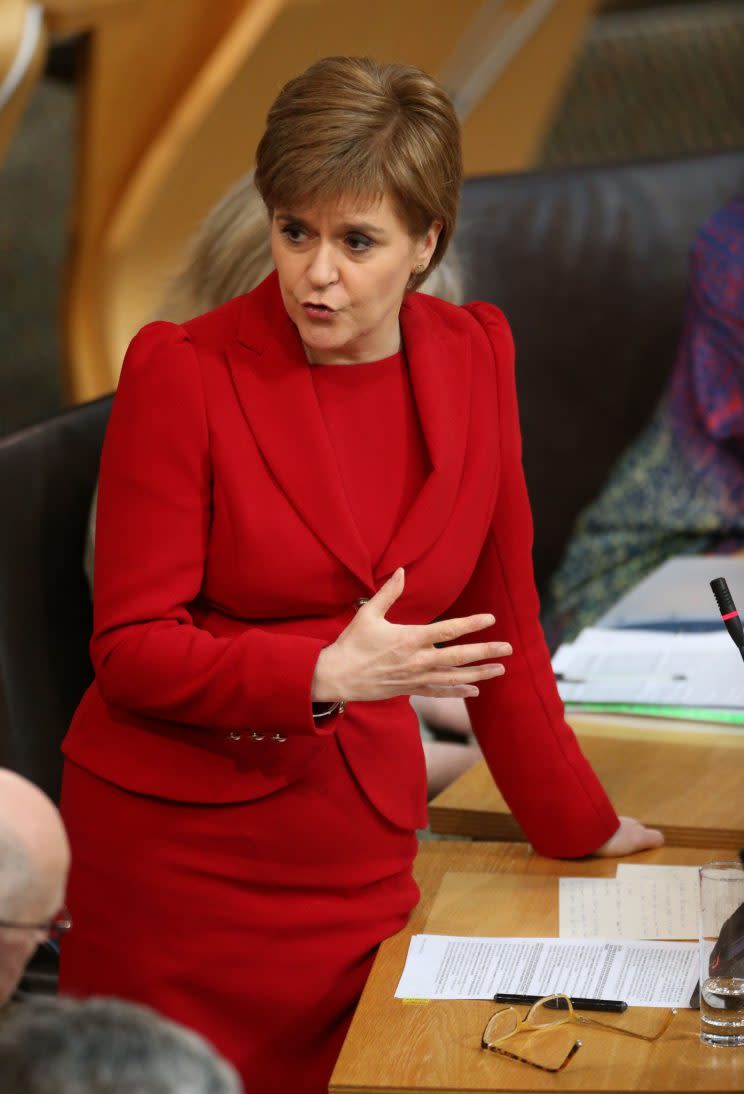 Scottish First Minister Nicola Sturgeon has refused to rule out a second vote (Rex)