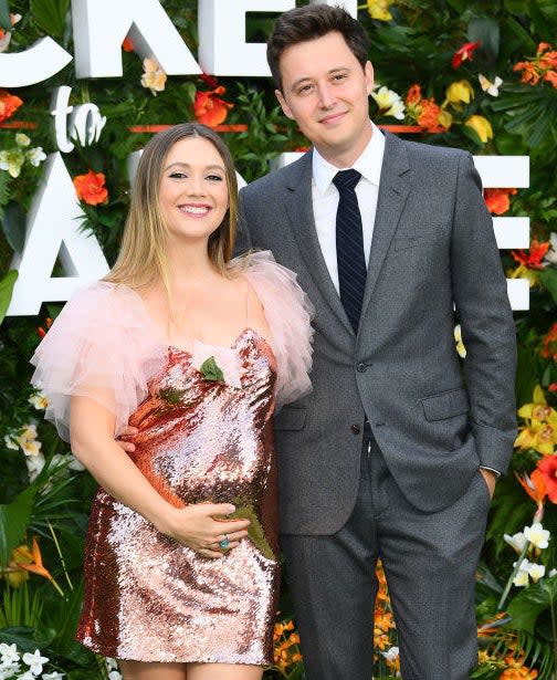 Billie Lourd and Austen Rydell on the red carpet