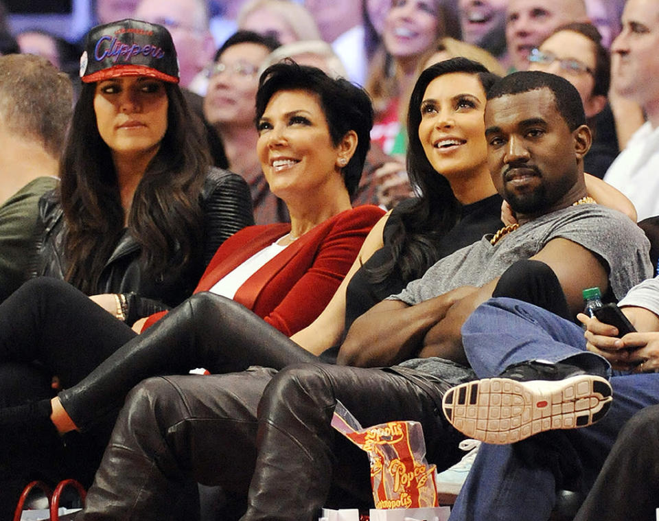 Khloe Kardashian, Kris Jenner, Kim Kardashian, Kanye West