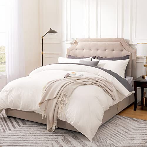 2) 100% Washed Cotton Duvet Cover Set