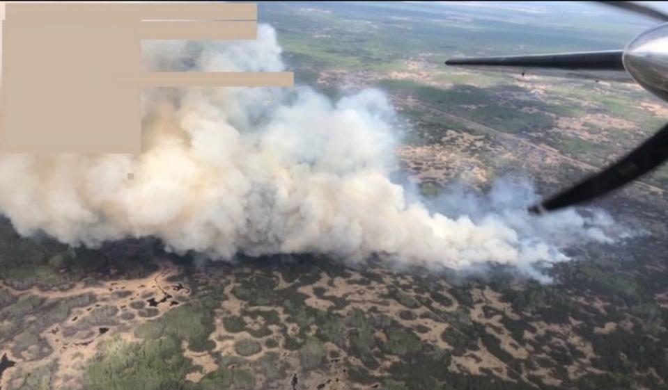 Fire HWF042, is located approximately 20 km south of the Town of High Level.(Social Media via Alberta Wildfire)