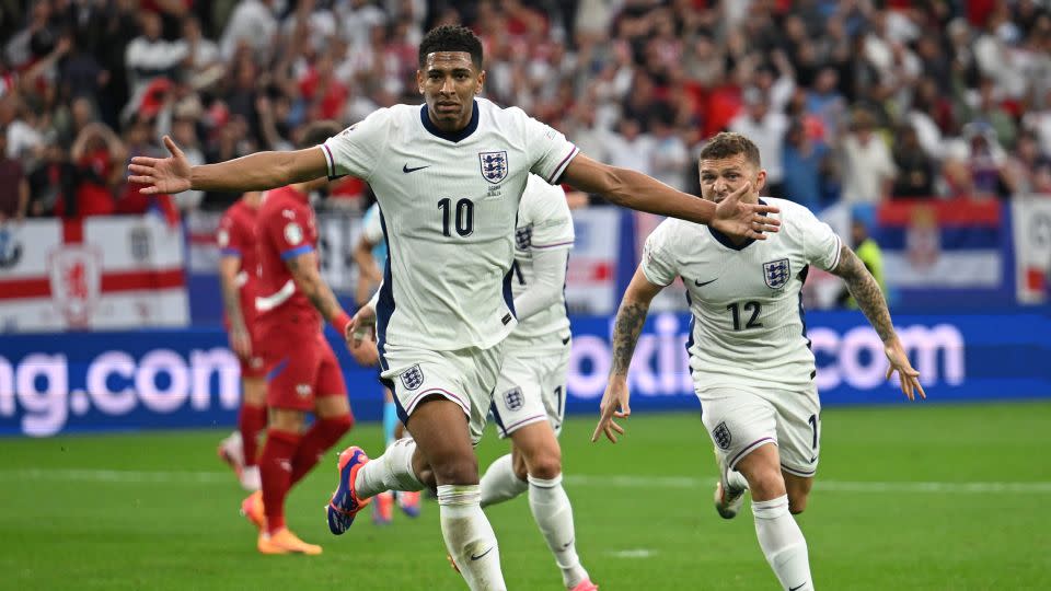 Jude Bellingham scored the winning goal for England. - Ozan Kose/AFP/Getty Images