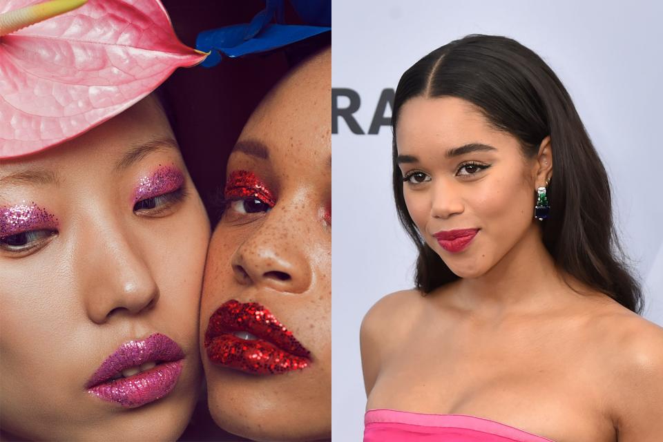 Rodarte’s Glitter-Flecked Lips and Eyes: Laura Harrier