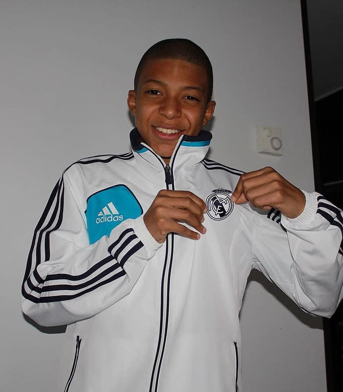 Kylian Mbappé de niño 