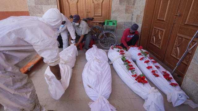 Nearly 300 bodies found in mass grave at Gaza hospital, says Gaza Civil  Defense