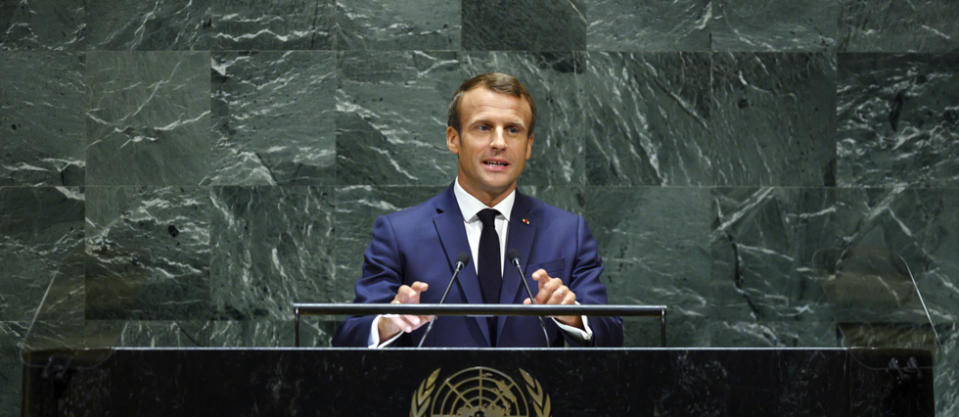 Emmanuel Macron devant l'ONU, en septembre 2019. (Photo d'illustration)
