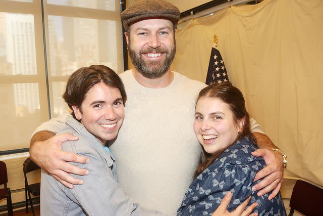 <p>Bruce Glikas/Getty</p> Noah Galvin, Taran Killam and Beanie Feldstein