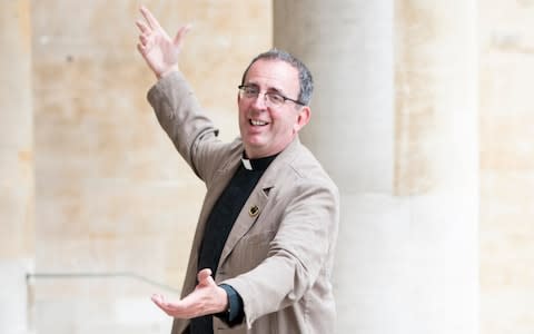 Rev. Richard Cole showing off his moves - Credit: Paul Gower/The Telegraph