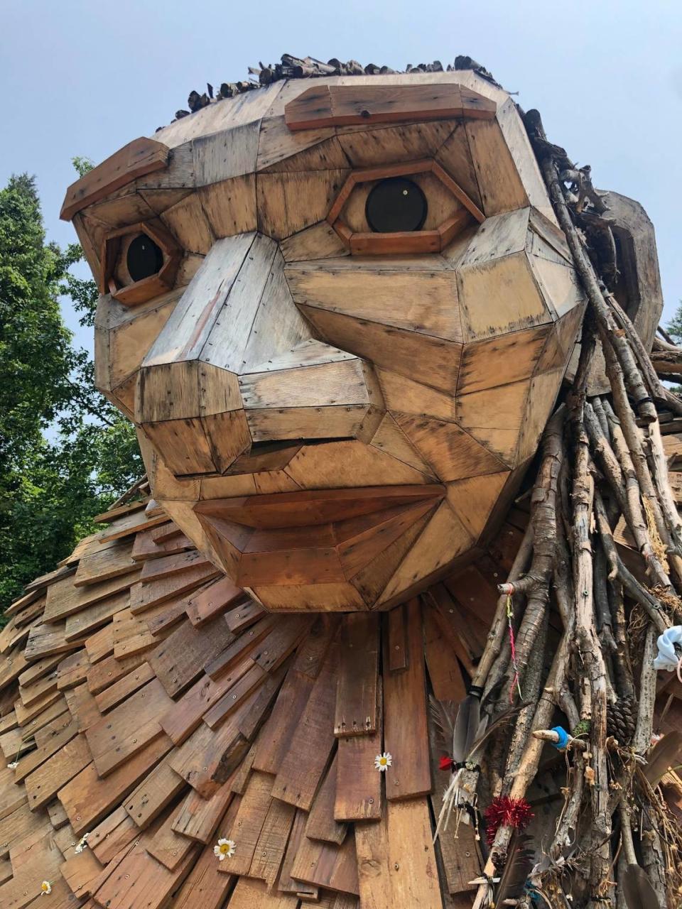 Little Elina, one of the three wooden giants at the Bernheim Arboretum and Research Forest.