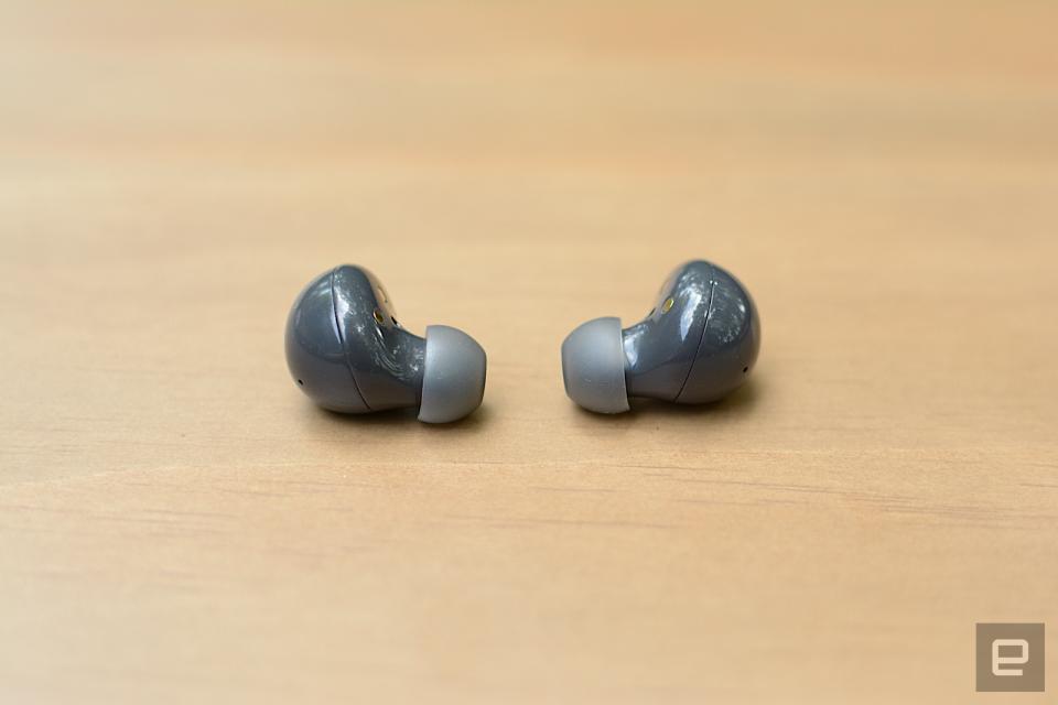 <p>With the Galaxy Buds 2, Samsung adds active noise cancellation to its most affordable true wireless earbuds. This successor to the Galaxy Buds+ are smaller and more comfortable with premium features like wireless charging and adjustable ambient sound. However, ANC performance is only decent and there’s no deep iOS integration like previous models. Still, at this price, Samsung has created a compelling package despite the sacrifices.</p>
