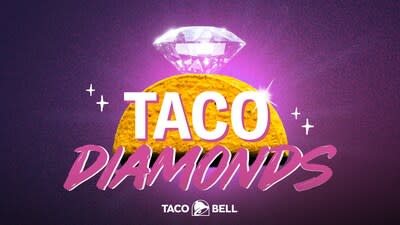 Canadians can enter to win a pair of dazzling taco diamonds for themselves and a friend. (CNW Group/Taco Bell Canada)