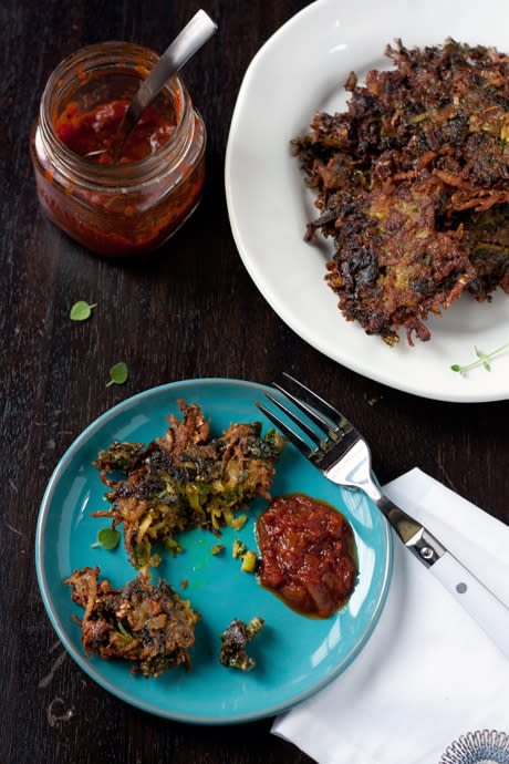 Curried Kale Latkes