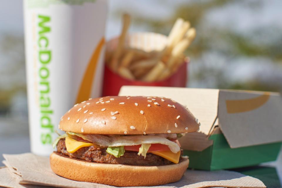 McDonald's new P.L.T. plant-based burger