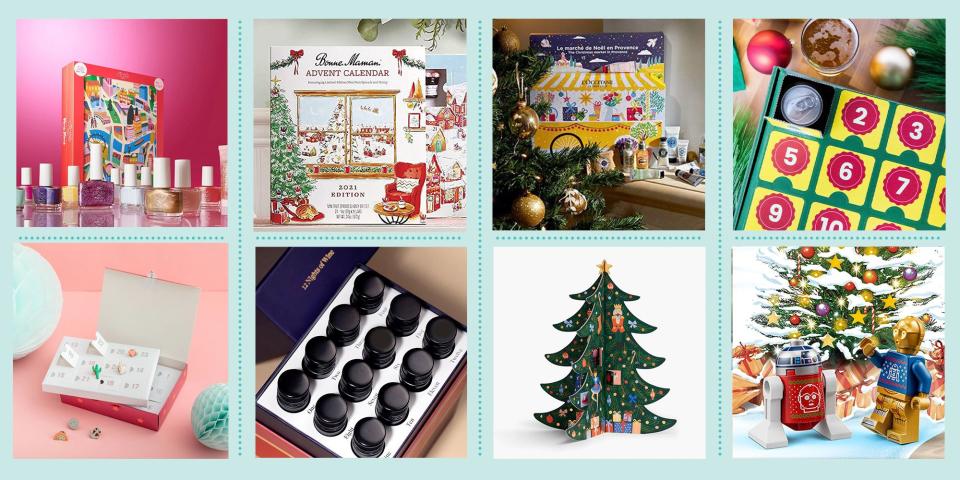 <p>There are so many good traditions associated with the holiday season, but one of the all-time best has to be the <a href="https://www.goodhousekeeping.com/holidays/christmas-ideas/g4911/christmas-advent-calendar/" rel="nofollow noopener" target="_blank" data-ylk="slk:advent calendar;elm:context_link;itc:0;sec:content-canvas" class="link ">advent calendar</a>. There's just something about anticipating a new surprise each day — even though it's so small! — that makes the days leading up to Christmas fly by.</p><p>Advent calendars originated in Germany around the early 1900s. The OG <em>adventskalender</em> design was paper, often embellished with foil and other sparkly elements, and contained numbered doors hidden within a print of a winter scene. Each door opened to reveal a yuletide image or greeting, and finding the doors was half the fun. </p><p>Today, paper and foil have given way to the <a href="https://www.goodhousekeeping.com/holidays/gift-ideas/g29429501/chocolate-advent-calendars/" rel="nofollow noopener" target="_blank" data-ylk="slk:chocolate advent calendar;elm:context_link;itc:0;sec:content-canvas" class="link ">chocolate advent calendar </a>— and it's not always the best chocolate, either. So many, understandably, have moved on and have found ways to fill their doors and drawers with anything but. Now, you can find a <a href="https://www.goodhousekeeping.com/holidays/gift-ideas/g29440409/cool-advent-calendars" rel="nofollow noopener" target="_blank" data-ylk="slk:cool advent calendar;elm:context_link;itc:0;sec:content-canvas" class="link ">cool advent calendar </a>filled with anything from <a href="https://www.goodhousekeeping.com/holidays/gift-ideas/g29429168/sock-advent-calendars/" rel="nofollow noopener" target="_blank" data-ylk="slk:cute socks;elm:context_link;itc:0;sec:content-canvas" class="link ">cute socks</a> to <a href="https://www.goodhousekeeping.com/holidays/gift-ideas/g29439136/cheese-advent-calendars/" rel="nofollow noopener" target="_blank" data-ylk="slk:bites of cheese;elm:context_link;itc:0;sec:content-canvas" class="link ">bites of cheese</a>. So, what's your pleasure? Whether you're shopping for kids, adults, men or women, these are the<strong> best alternative advent calendars to buy in 2022.</strong> (Be warned: Some of these may be appropriate for kids, but some are clearly very adult.)<br></p>