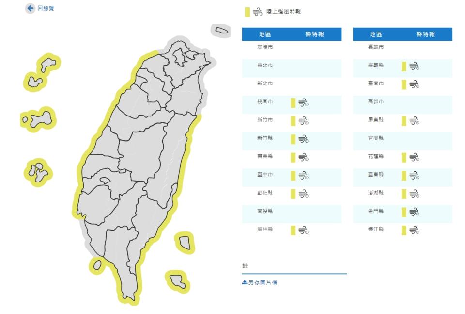 (取自氣象局網站)