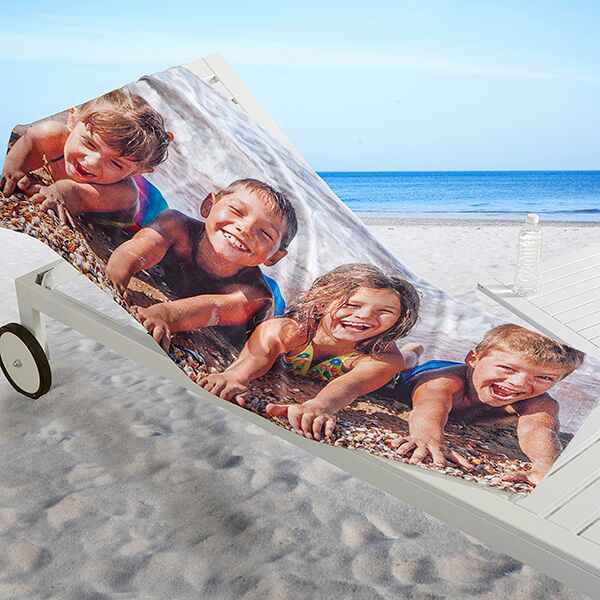 Photo Collage Personalized 30x60 Beach Towel (Photo: Personalization Mall)