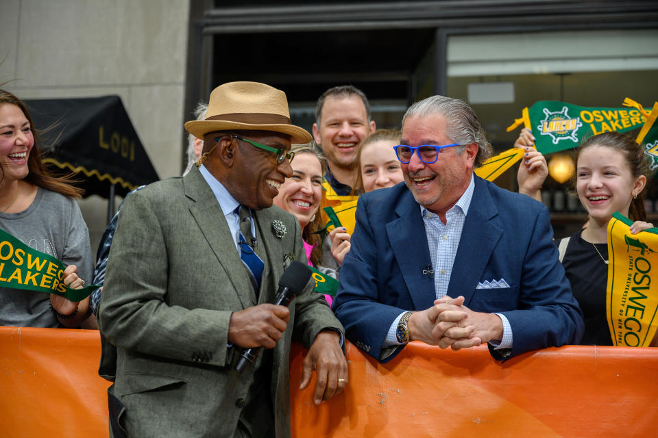 Al Roker and Lou Borrelli -- together again!  (Nathan Congleton / TODAY)