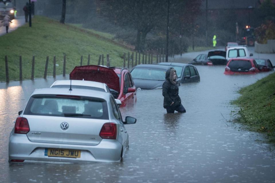 The British Isles face the worst overall flood projections, experts said (Getty Images)