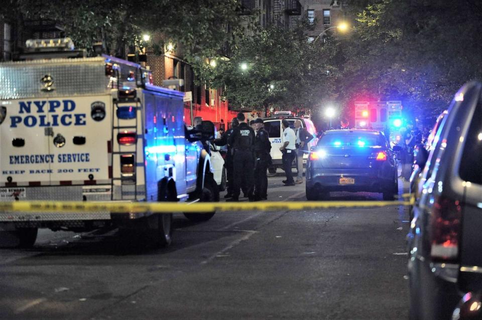 PHOTO: Police at the scene on Sept. 15, 2023, where at least one child died as a result of coming into contact with a poisonous substance at a day care center in the Bronx section of New York. (New York Daily News via Getty Images)