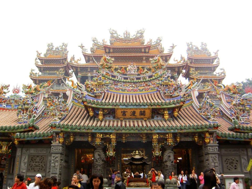 北投關渡宮(Photo via Wikimedia, by gaga930, License: CC PDM 1.0，圖片來源：https://commons.wikimedia.org/wiki/File:Kuan-du_Temple.JPG)