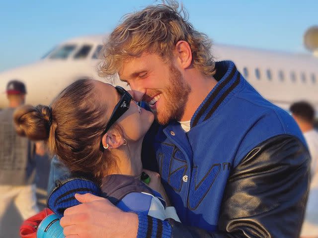 <p>Logan Paul Instagram</p> Logan Paul and Nina Agdal recently announced their engagement