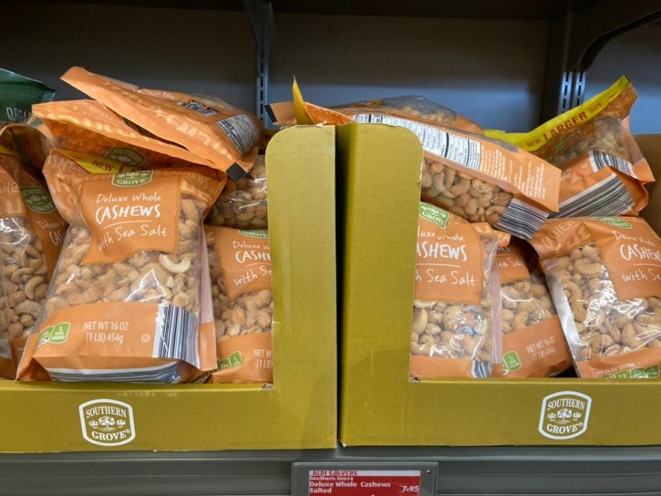 bag of cashews from aldi