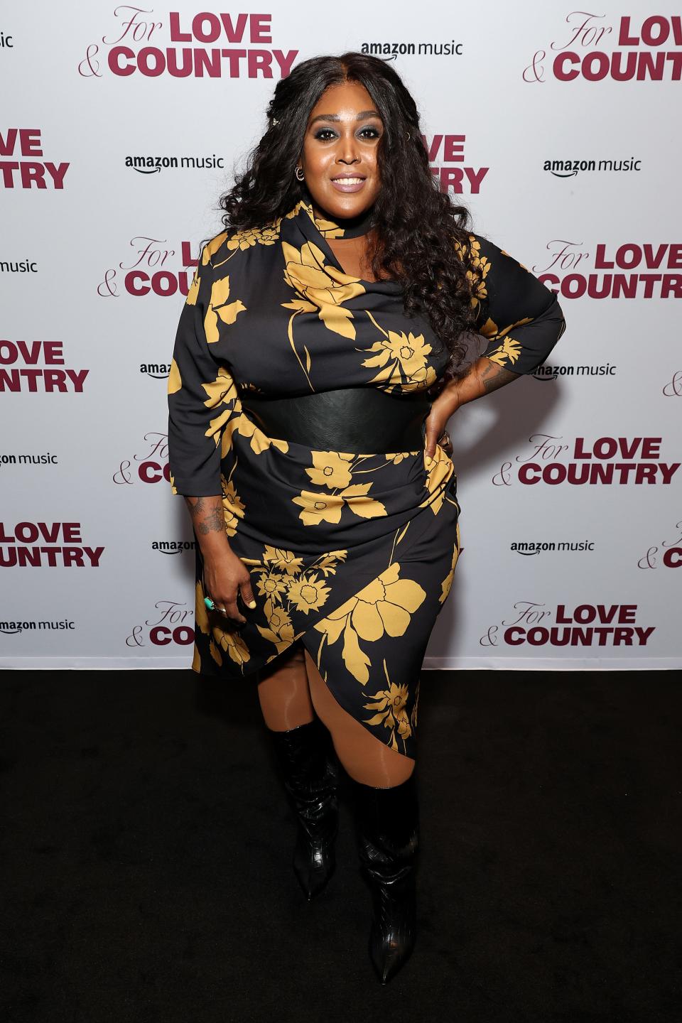 NASHVILLE, TENNESSEE - APRIL 04: Brittney Spencer attends the Amazon Music For Love & Country Documentary Premiere at the Country Music Hall of Fame and Museum on April 04, 2022 in Nashville, Tennessee. (Photo by Jason Kempin/Getty Images for Amazon Music)