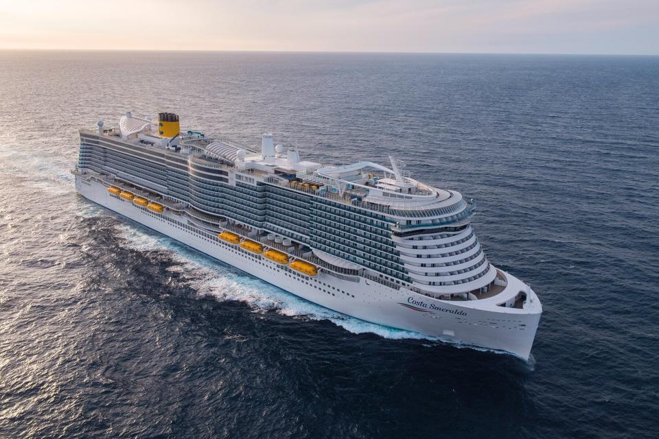 The Costa Smeralda ship from Costa Cruises