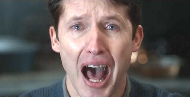 James Blunt breaks down in the music video for "Monsters." (Photo: Atlantic Records)