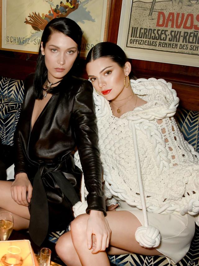Kendall Jenner and Bella Hadid both wear Frame up-cycled
