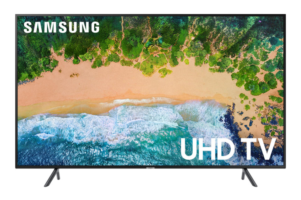 Samsung 75-inch Class 4K (2160P) Ultra HD Smart LED HDR TV UN75NU7100. (Photo: Walmart)