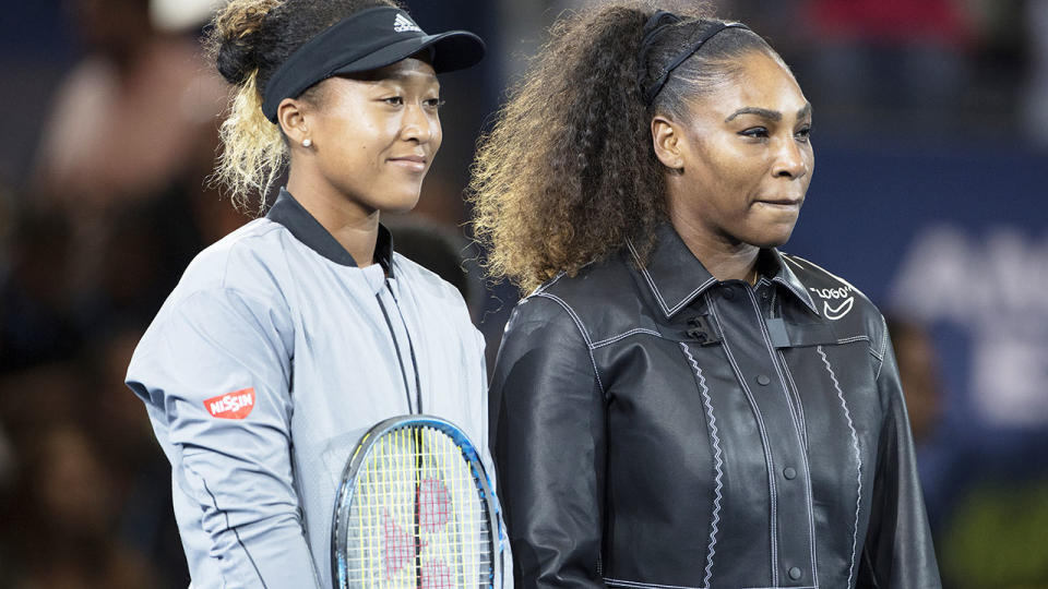 Naomi Osaka and Serena Williams are the highest earning female sports stars according to Forbes. Pic: Getty