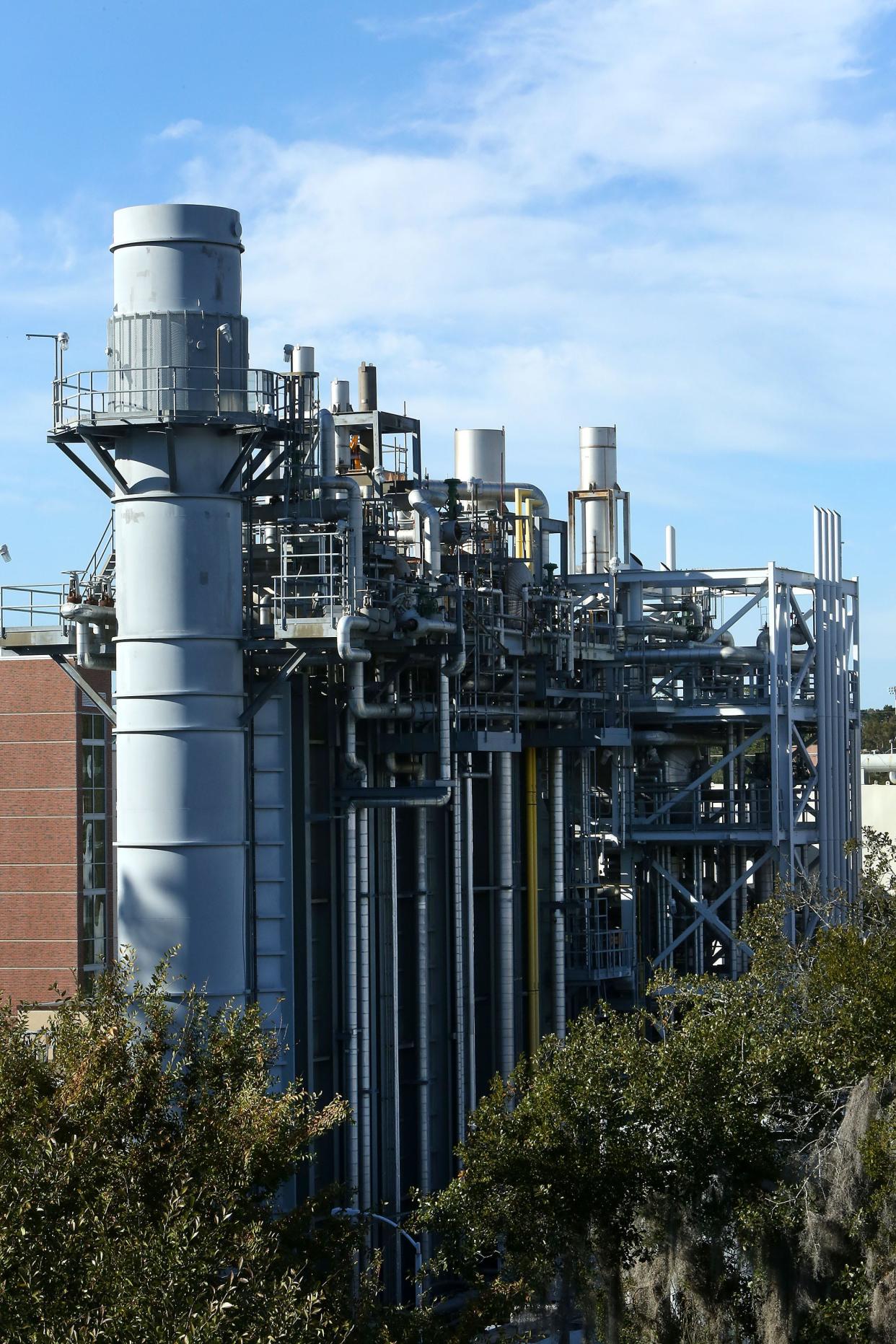 The Duke Energy Cogeneration Plant on the University of Florida campus. Its closure is leading UF to seek a partner to build a new plant.